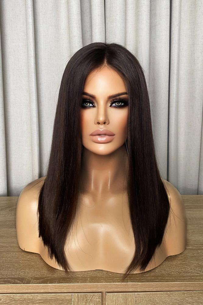 Essence | 100% Human Hair Lace Front Wig (Monofilament Top  display picture 3