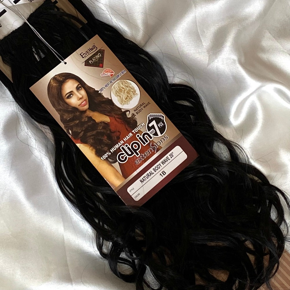 Body Wave Synthetic Hair Extensions | 7 Piece Clip-In 20"