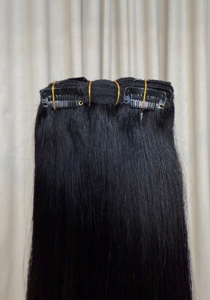 Classic Clip-In Human Hair Extensions 18"