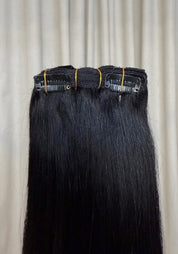 Classic Clip-In Human Hair Extensions 18"