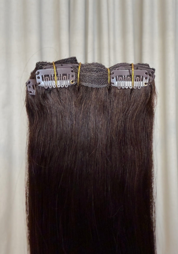 Classic Clip-In Human Hair Extensions 18"