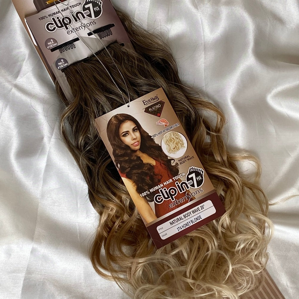 Body Wave Synthetic Hair Extensions | 7 Piece Clip-In 20"