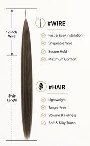 40" Flexible Wrap Around Synthetic Ponytail - Santana's Wigs & Hair Extensions, LLC - 1