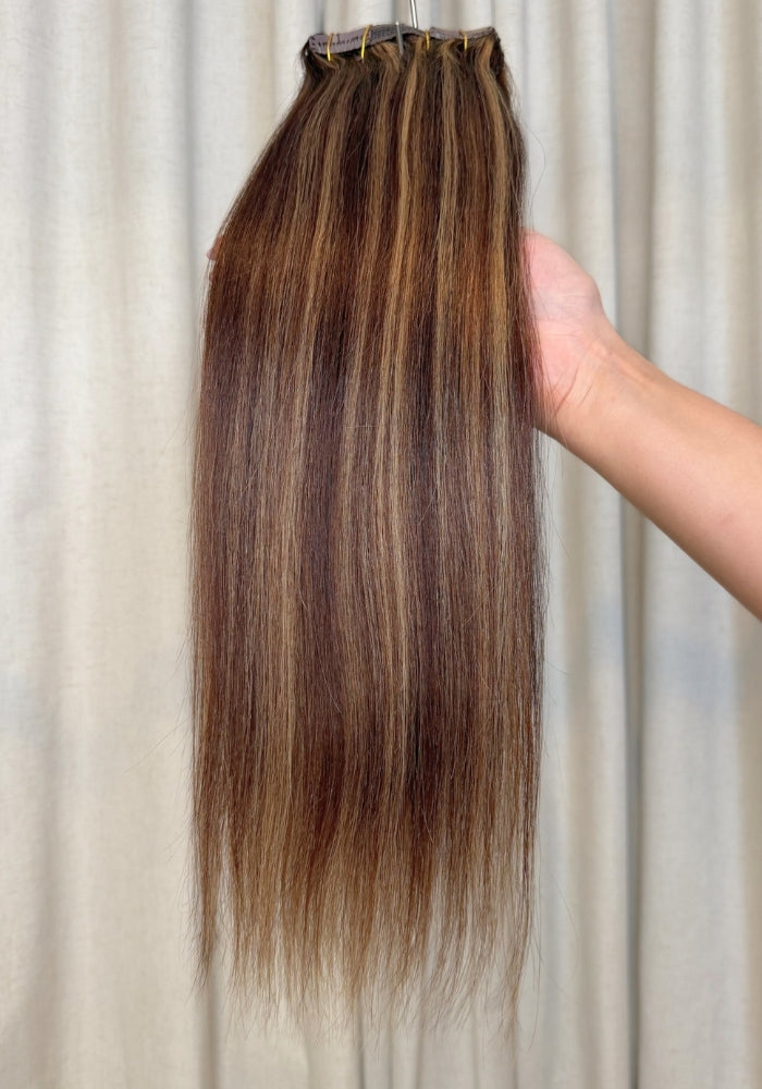 Classic Clip-In Human Hair Extensions 18"