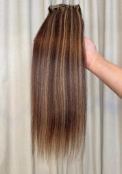 Classic Clip-In Human Hair Extensions 18"