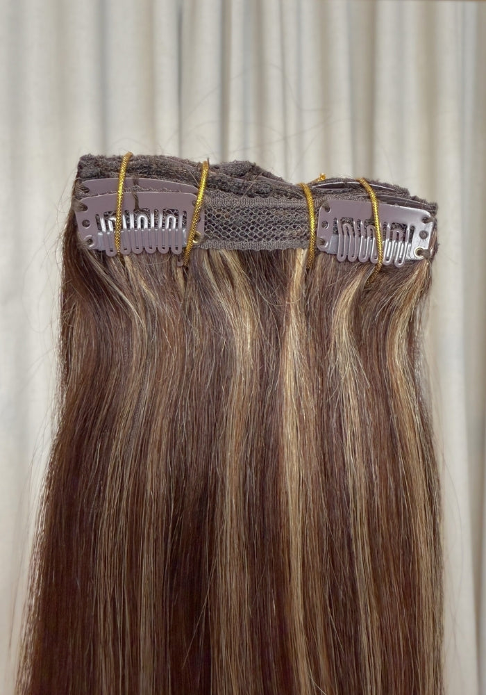 Classic Clip-In Human Hair Extensions 18"