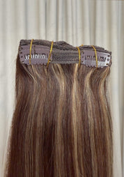 Classic Clip-In Human Hair Extensions 18"