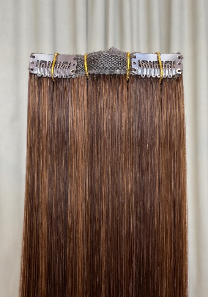 Classic Clip-In Human Hair Extensions 18"
