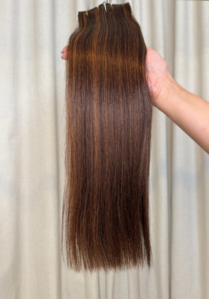 Classic Clip-In Human Hair Extensions 18"