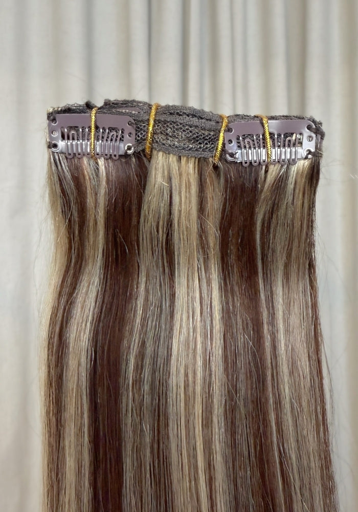 Classic Clip-In Human Hair Extensions 18"