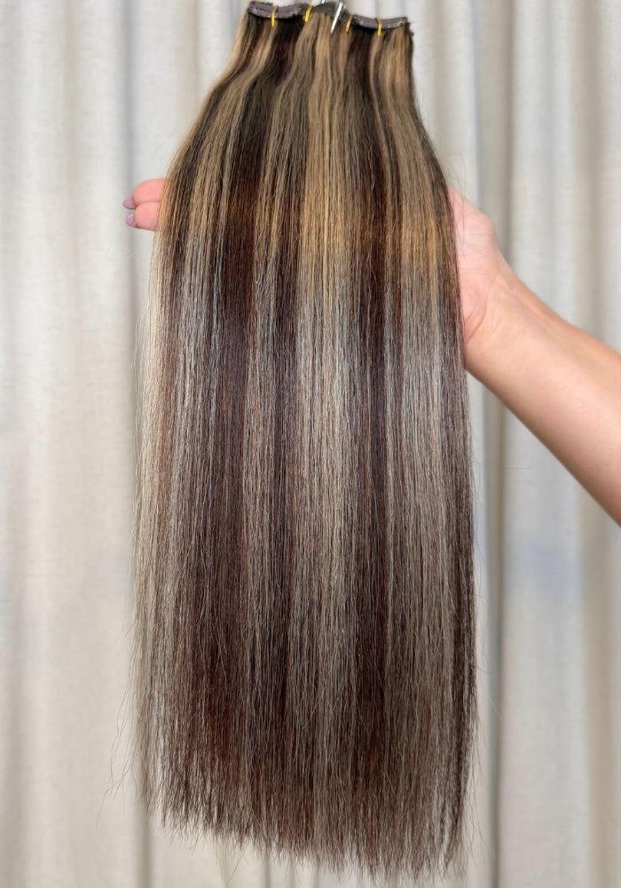 Classic Clip-In Human Hair Extensions 18"
