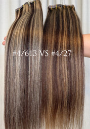 Classic Clip-In Human Hair Extensions 18"