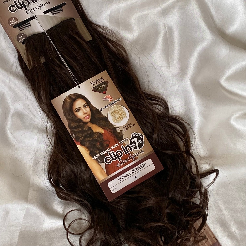 Body Wave Synthetic Hair Extensions | 7 Piece Clip-In 20"