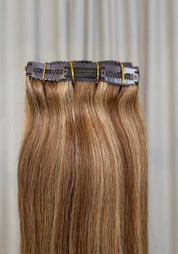 Classic Clip-In Human Hair Extensions 18"