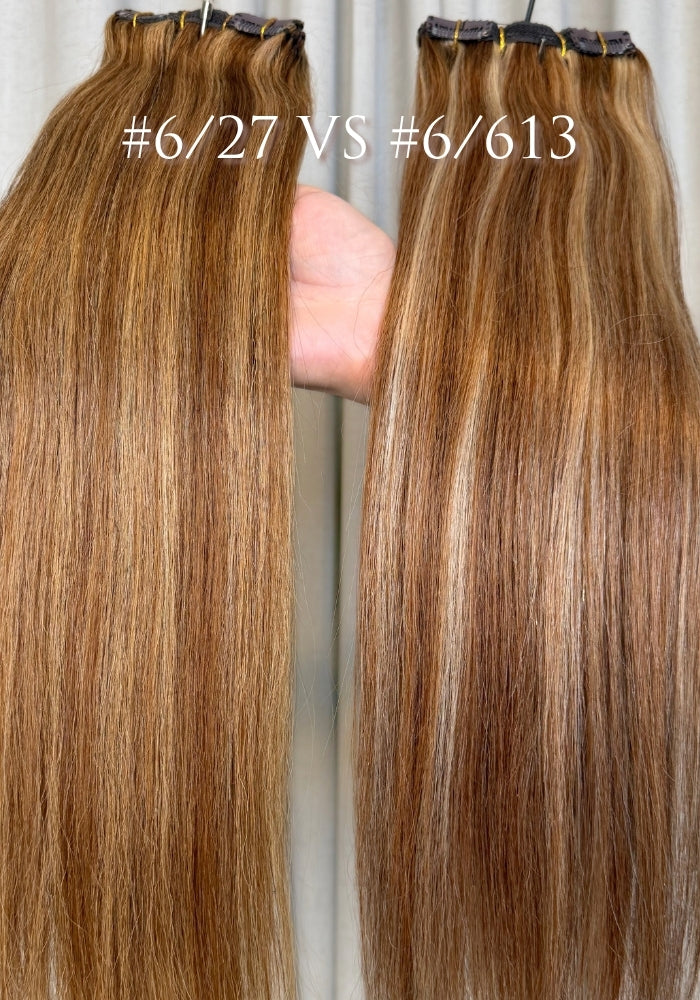Classic Clip-In Human Hair Extensions 18"