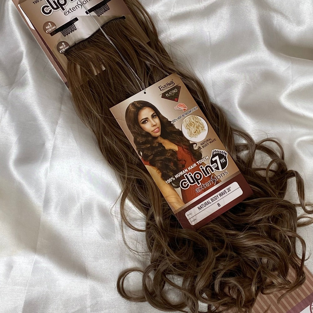 Synthetic 20" | 7 Piece Clip on Body Wave Hair Extensions