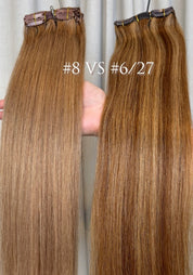 Classic Clip-In Human Hair Extensions 18"