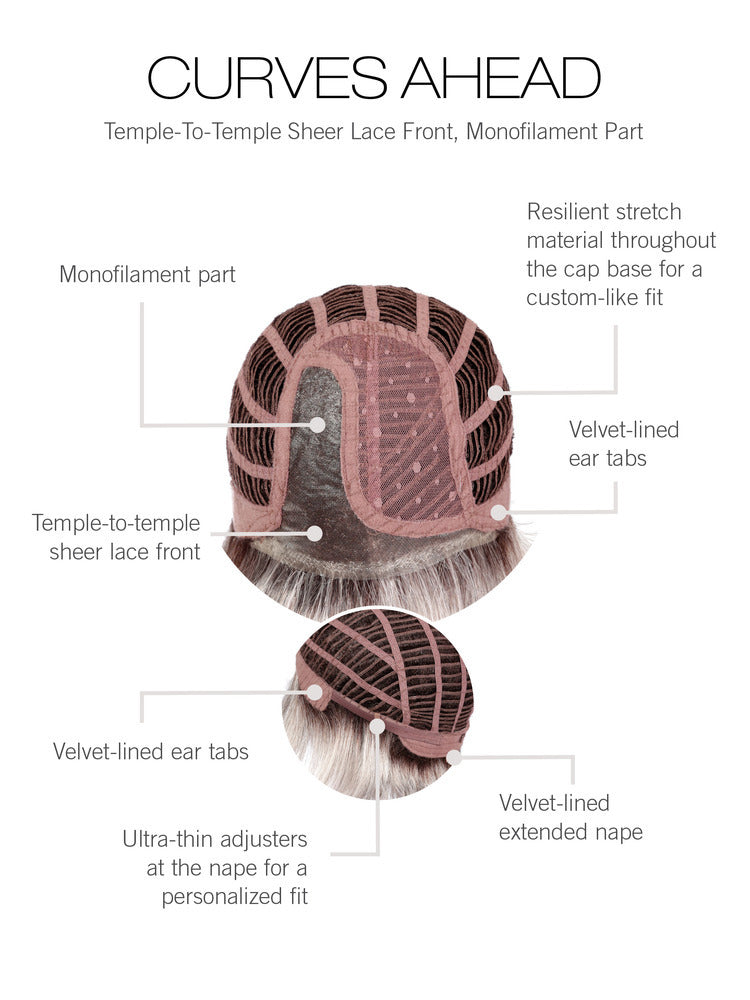 Curves Ahead | Lace Front Wig (Mono Part) - Gabor