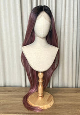216 | Synthetic Lace Front Wig Dusty Pink 42"