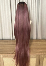 216 | Synthetic Lace Front Wig Dusty Pink 42"