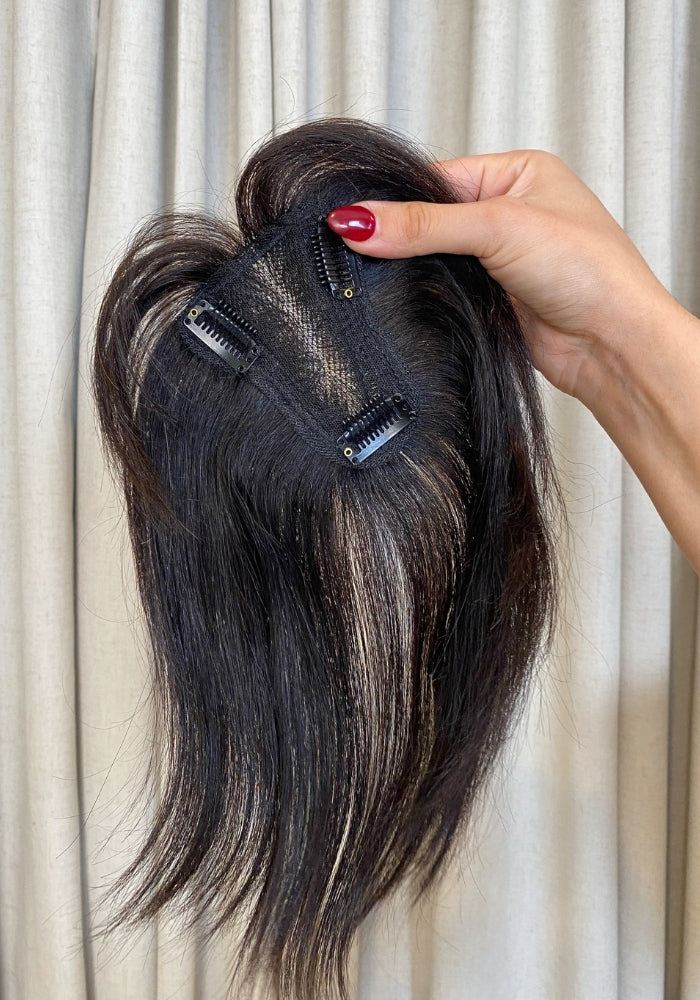 Low Density Clip In Top Piece | 100% Human Hair