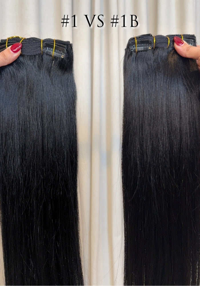 Classic Clip-In Human Hair Extensions 18"