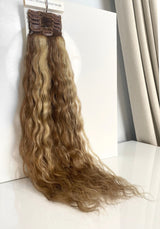 100% Remy Clip-In Water Wave Human Hair Extensions 22"