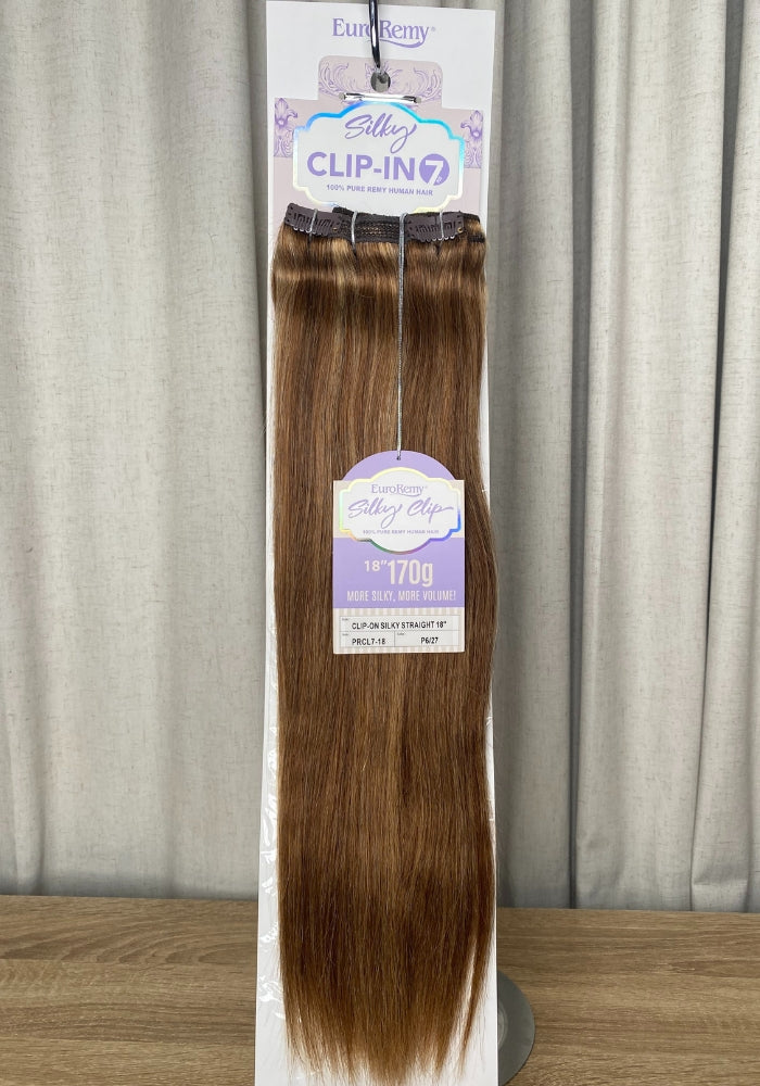 Silky Euro | 7pc Clip-In Human Hair 18"