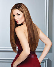 Glamour and More | 100% Remy Human Hair | French Drawn Monofilament Top (100% Hand-Tied Base) - Raquel Welch