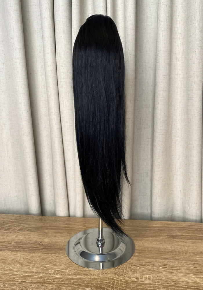 Straight 16" | Human Hair Drawstring Ponytail