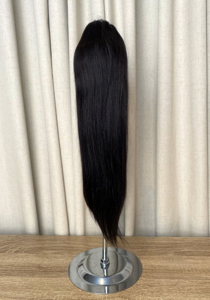 Straight 16" | Human Hair Drawstring Ponytail