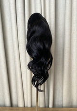 Wavy 14" | Human Hair Drawstring Ponytail