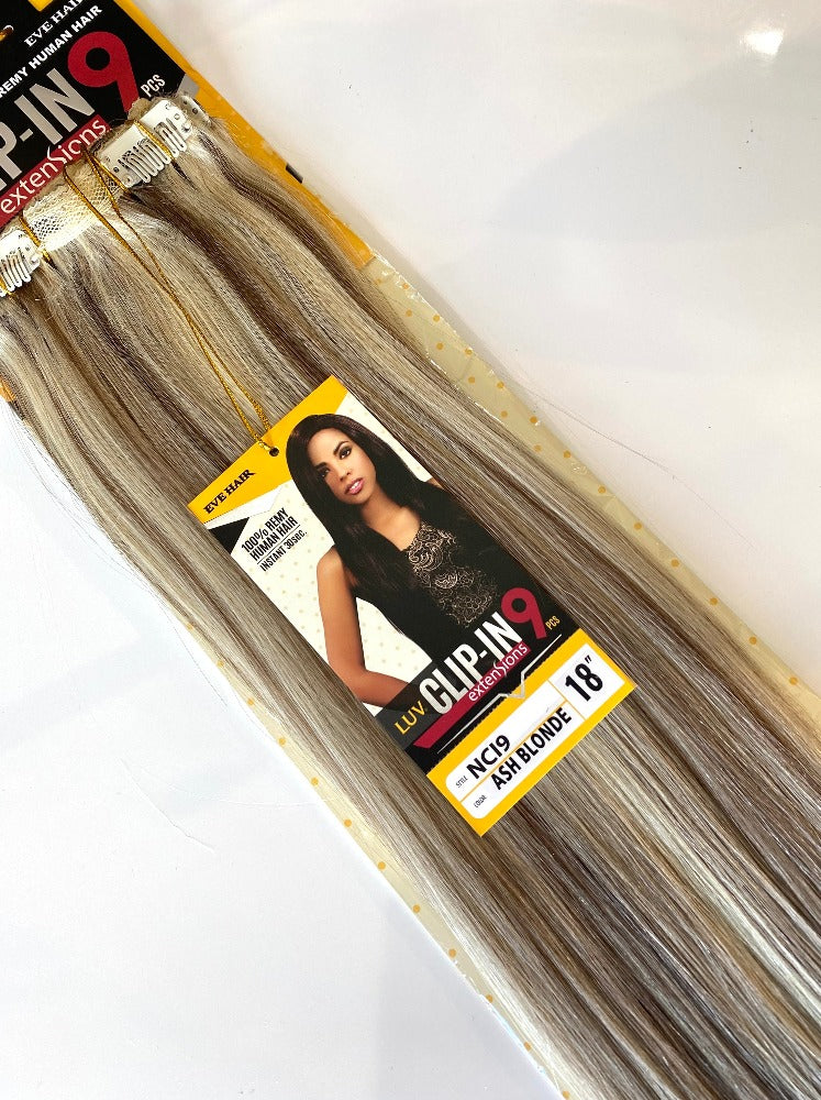 Luv | 9pc Clip-in Human Hair Extensions 18