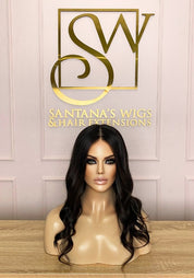 Black Lotus | 100% Human Hair Lace Front Wig (Silk Base Top) - Santana's Wigs & Hair Extensions, LLC - 