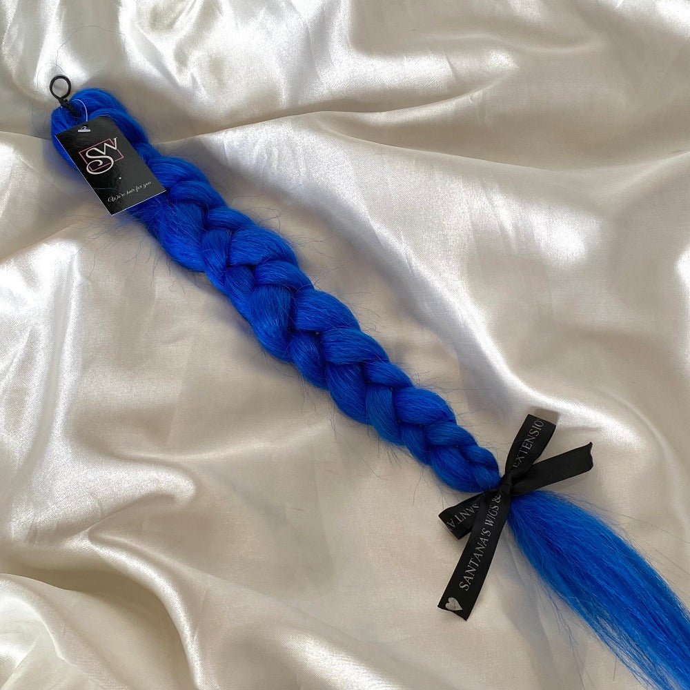 Braids 48" & 54"| 100% Afrelle Kanekalon Fiber - Santana's Wigs & Hair Extensions, LLC - Blue