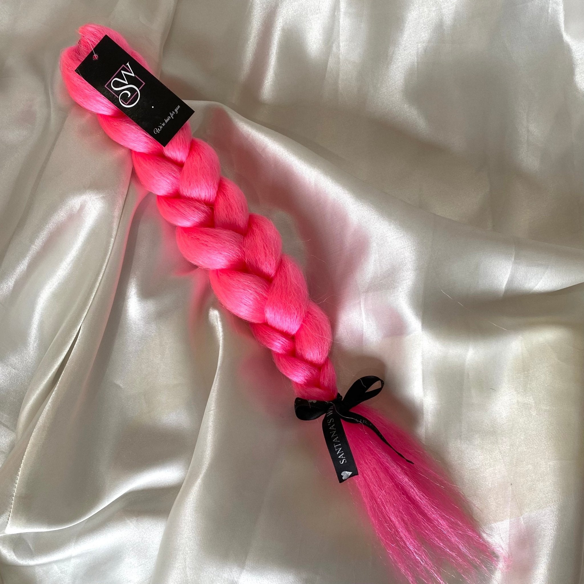 Braids 48" & 54"| 100% Afrelle Kanekalon Fiber - Santana's Wigs & Hair Extensions, LLC - Hot Pink