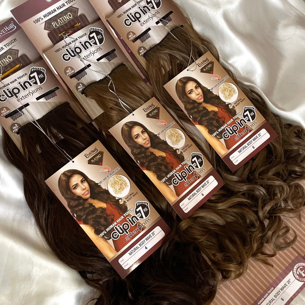 Body Wave Synthetic Hair Extensions | 7 Piece Clip-In 20"