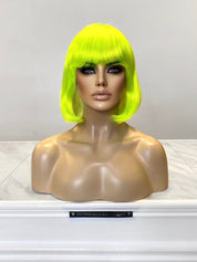 Cindy Costume Wig | 13+ Colors - Santana's Wigs & Hair Extensions, LLC - Neon Green