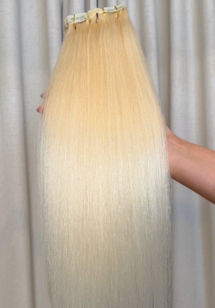 Classic Clip-In Human Hair Extensions 18" - Santana's Wigs & Hair Extensions, LLC - 4 Medium Brown