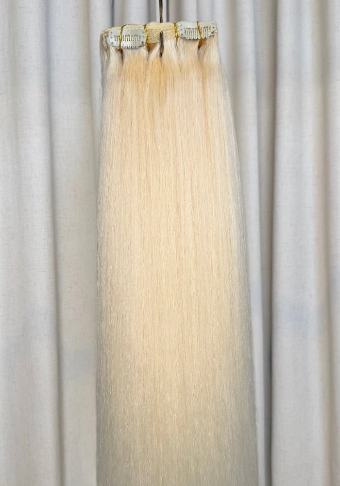 Classic Clip-In Human Hair Extensions 18" - Santana's Wigs & Hair Extensions, LLC - 4 Medium Brown