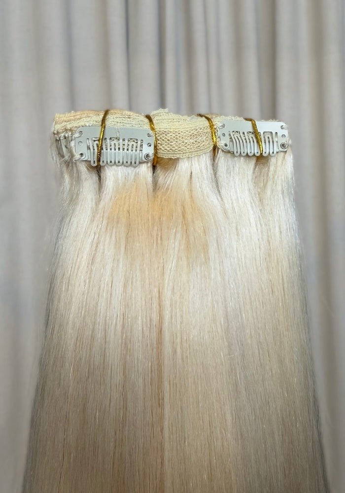 Classic Clip-In Human Hair Extensions 18" - Santana's Wigs & Hair Extensions, LLC - 4 Medium Brown