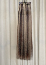 Classic Clip-In Human Hair Extensions 18" - Santana's Wigs & Hair Extensions, LLC - 4 Medium Brown