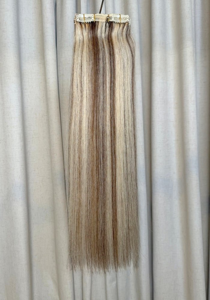Classic Clip-In Human Hair Extensions 18" - Santana's Wigs & Hair Extensions, LLC - 4 Medium Brown