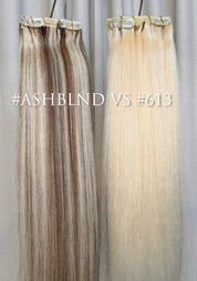 Classic Clip-In Human Hair Extensions 18" - Santana's Wigs & Hair Extensions, LLC - 4 Medium Brown