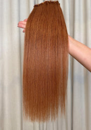 Classic Clip-In Human Hair Extensions 18" - Santana's Wigs & Hair Extensions, LLC - 4 Medium Brown