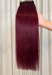 Classic Clip-in Human Hair Extensions 22" - Santana's Wigs & Hair Extensions, LLC - 1 Black