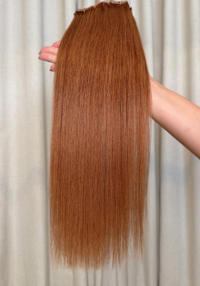 Classic Clip-in Human Hair Extensions 22" - Santana's Wigs & Hair Extensions, LLC - 1 Black
