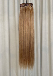 Classic Clip-in Human Hair Extensions 22" - Santana's Wigs & Hair Extensions, LLC - 1 Black