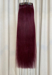 Classic Clip-in Human Hair Extensions 22" - Santana's Wigs & Hair Extensions, LLC - 1 Black