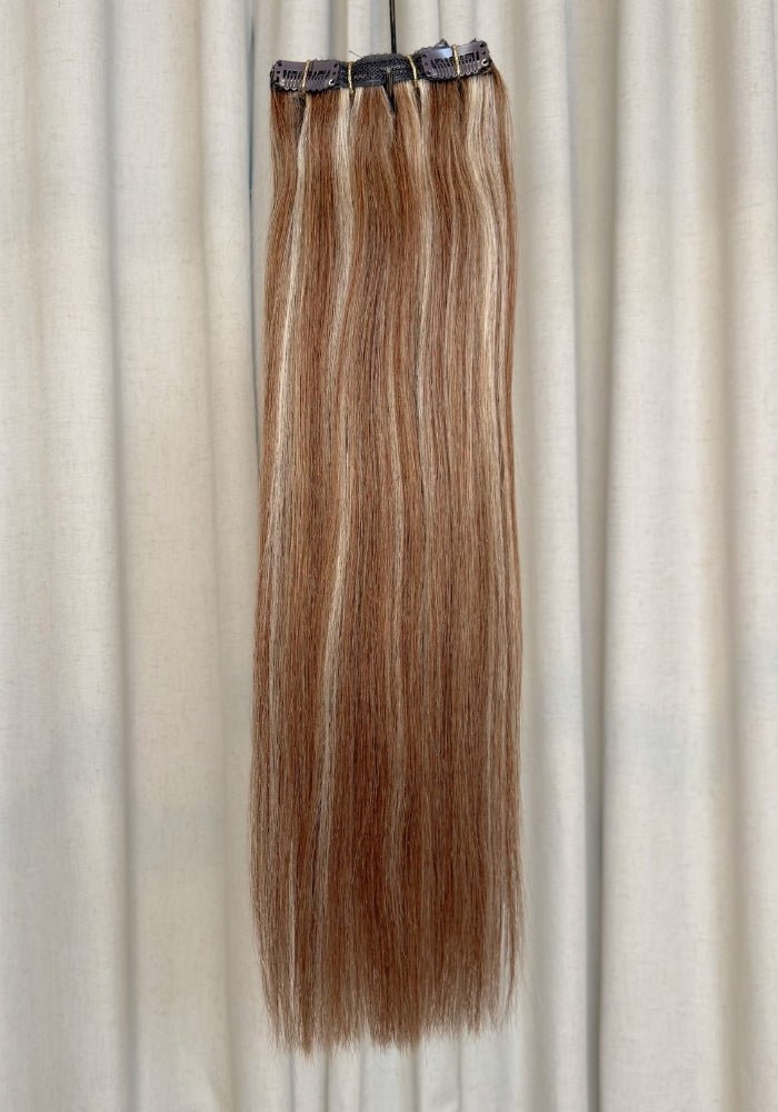 Classic Clip-in Human Hair Extensions 22" - Santana's Wigs & Hair Extensions, LLC - 1 Black